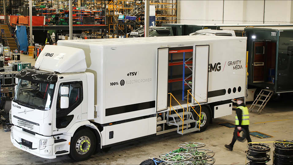 EMG/Gravity Media deploys fully electric tender vehicle